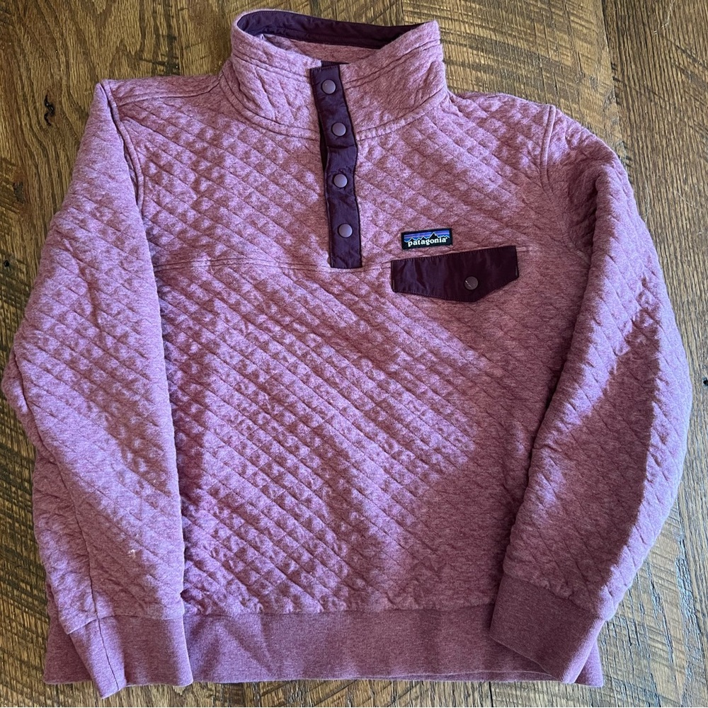 Patagonia quilted snap-T pullover organic cotton